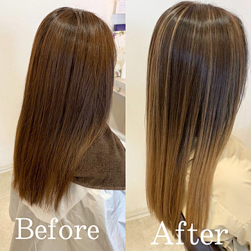 【☆ベージュ系バレイヤージュ☆】下野市 自治医大 シェイプス(Shape's hair design)