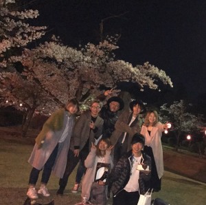 【夜桜からの。。。。】下野市　自治医大　シェイプス　（Shape's hair design）