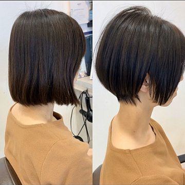 ☆大人かわいい丸みのあるショートボブ☆ 下野市 自治医大 シェイプス (Shape's hair design)
